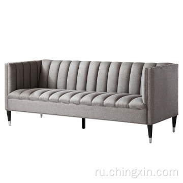 Velvet Chesterfield Deva Settee Walk